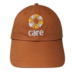 Care Slideback Hat Orange OSFM Adjustable Embroidered 6 Panel KC Caps